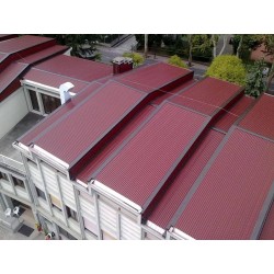 Lamiere Grecate--Alubel-Lamiera Grecata Alubel 28 Rosso Siena-6.967213-Lamiera Grecata da Copertura Profilo 28 - Colore Rosso Si