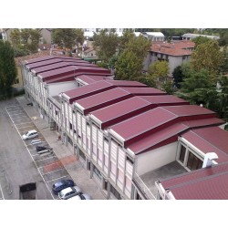 Lamiere Grecate--Alubel-Lamiera Grecata Alubel 28 Rosso Siena-6.967213-Lamiera Grecata da Copertura Profilo 28 - Colore Rosso Si