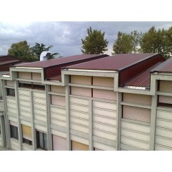 Lamiere Grecate--Alubel-Lamiera Grecata Alubel 28 Rosso Siena-6.967213-Lamiera Grecata da Copertura Profilo 28 - Colore Rosso Si