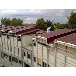 Lamiere Grecate--Alubel-Lamiera Grecata Alubel 28 Rosso Siena-6.967213-Lamiera Grecata da Copertura Profilo 28 - Colore Rosso Si