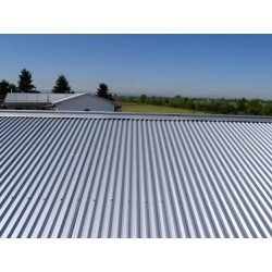 Corrugated sheets--Sandrini Metalli-Corrugated sheet SAND28 White Grey-6.967213-Corrugated Roof Sheet SAND28 - Color White Grey 