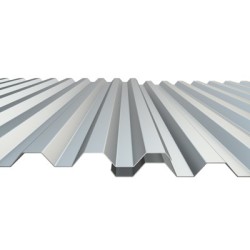 Tôle ondulée aluzinc gris 25/100, 90cm de largeur | Sanifer