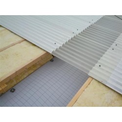 Láminas corrugadas--Sandrini Metalli-Lámina corrugada SAND28 Gris Blanco-6.967213-Lámina de techo corrugada SAND28 - Color Blanc