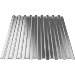 Corrugated sheets--Sandrini Metalli-Corrugated sheet SAND28 White Grey-6.967213-Corrugated Roof Sheet SAND28 - Color White Grey 