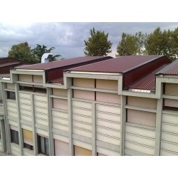 Corrugated sheets--Sandrini Metalli-Corrugated sheet sand28 Red Siena-6.967213-Corrugated Roof Sheet SAND28 - Color Red Siena - 