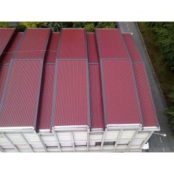 Láminas corrugadas--Sandrini Metalli-Arena de chapa corrugada28 Red Siena-6.967213-Chapa de techo corrugada SAND28 - Color Rojo 