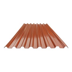 Tôles ondulées--Copernit-Tôle ondulée Coperall LG29 Rosso Siena-8.5-Tôle de toit ondulée Coperall Profilo 29 - Couleur Rouge Sie